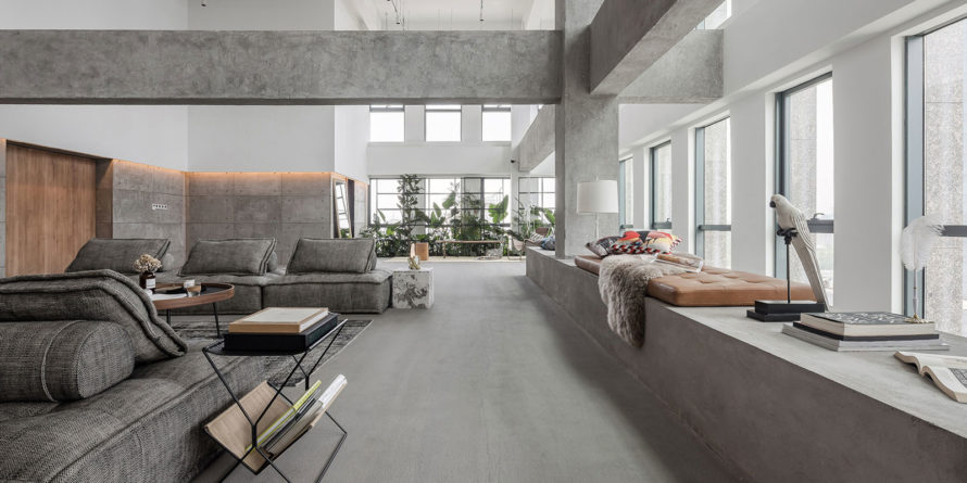 tkstyle office bureau végétalisé béton